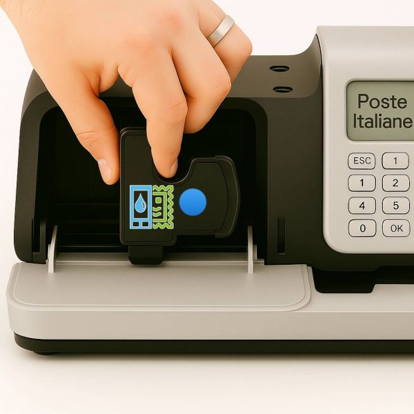 Installazione cartuccia Neopost IS280 A0006987 nella affrancatrice IS200 Series – guida da cartucceaffrancatrici.com